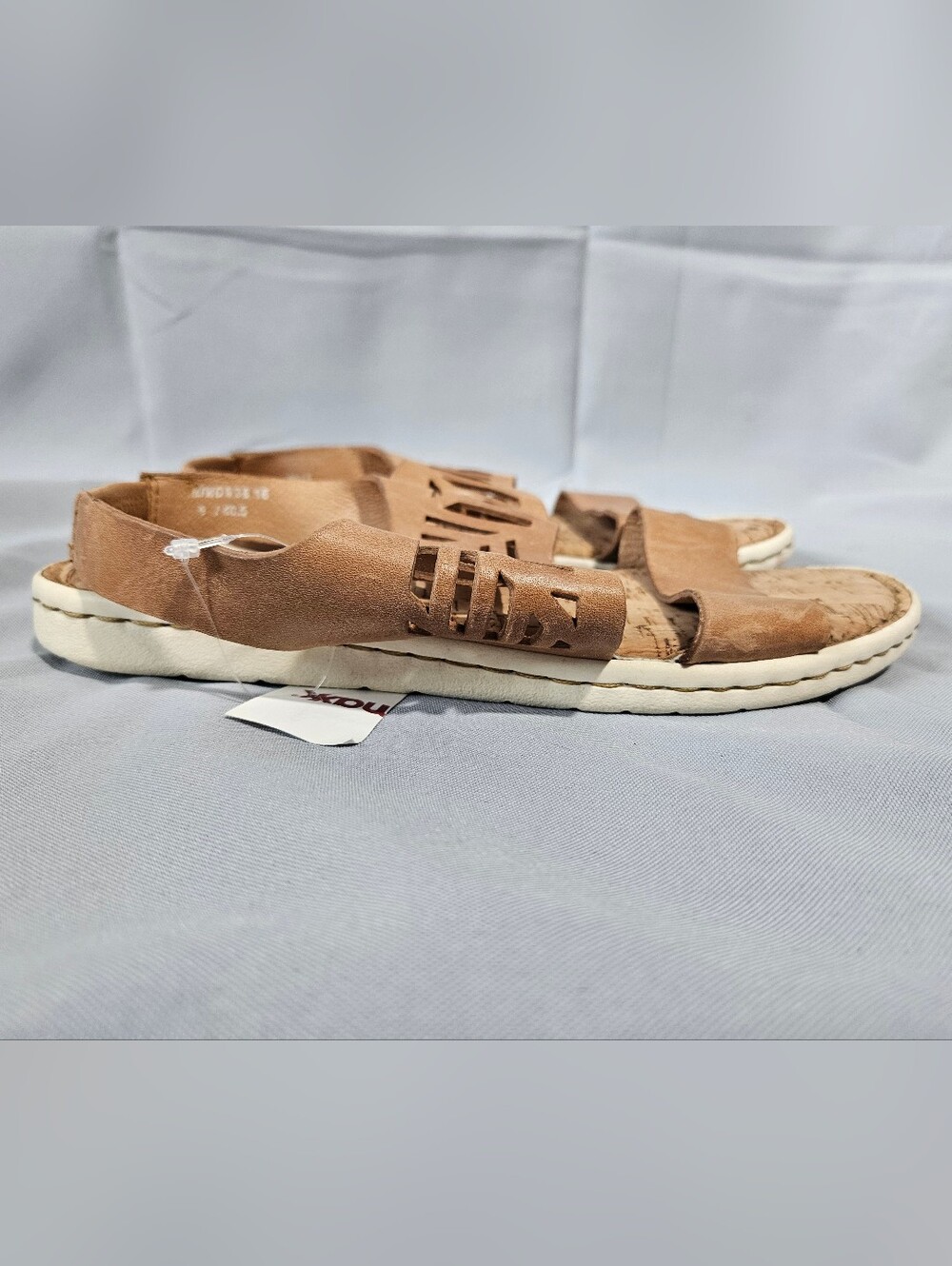 Born Boho Comfort Quark Bottom Stretch Back Sandals Brown Genuine Leather Sz 9 - Picture 4 of 9